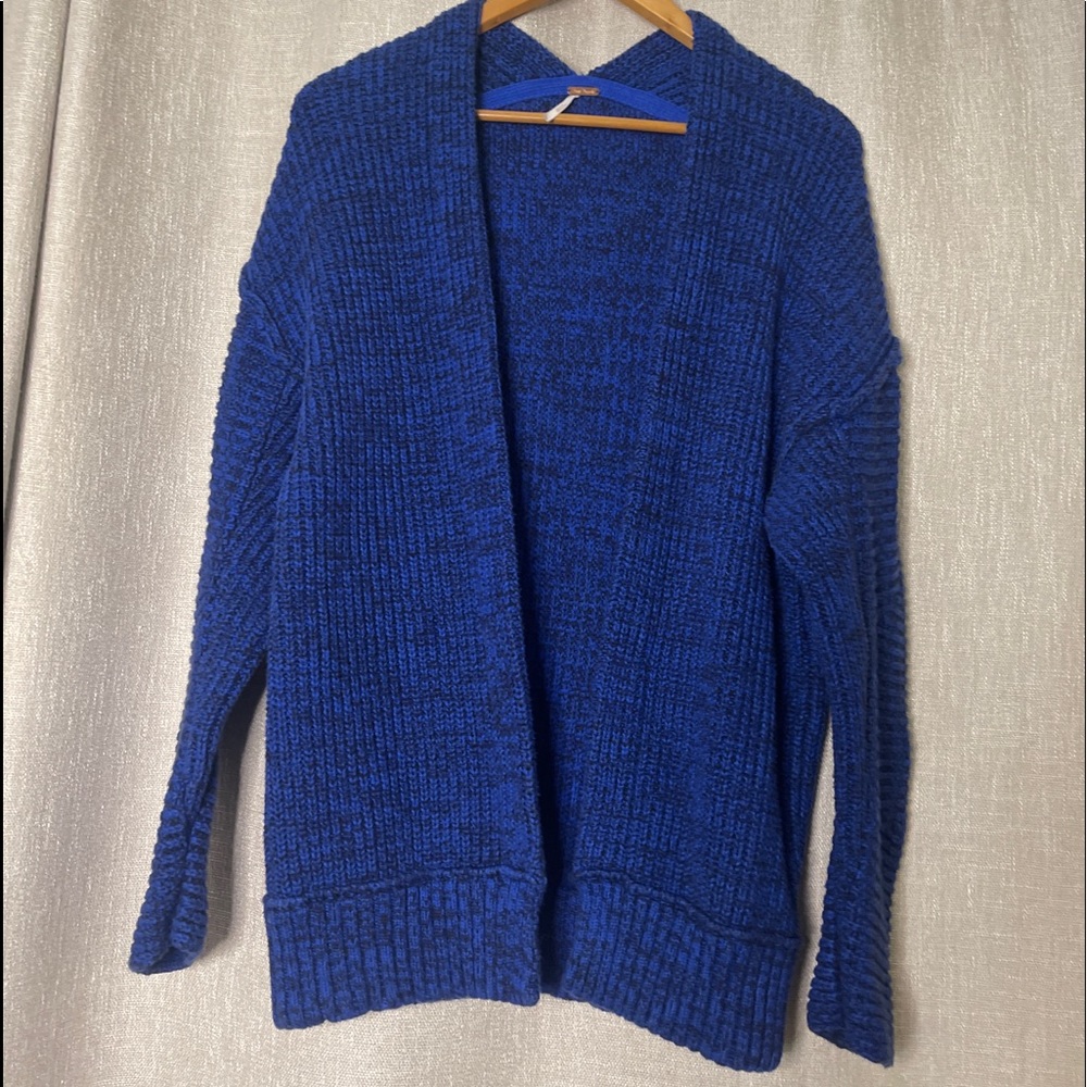 Free People Knit Blue Cardigan size Small